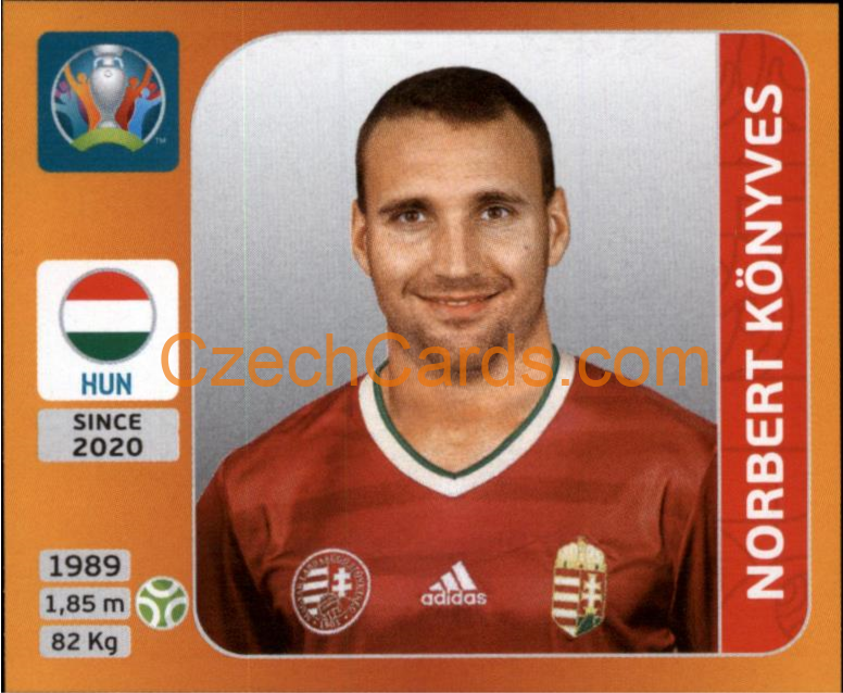 Norbert Könyves 2020 Panini UEFA EURO sticker orange #642