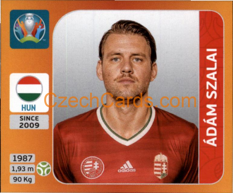 Ádám Szalai 2020 Panini UEFA EURO sticker orange #645