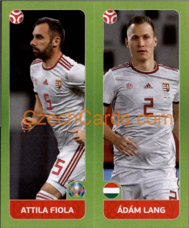Attila Fiola / Ádám Lang 2020 Panini UEFA EURO sticker orange #647