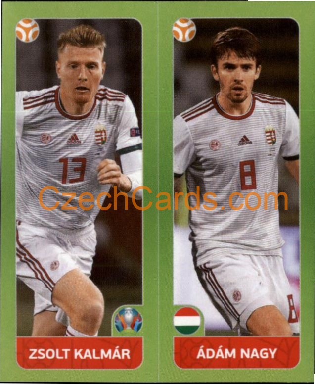 Zsolt Kalmár / Ádám Nagy 2020 Panini UEFA EURO sticker orange #649