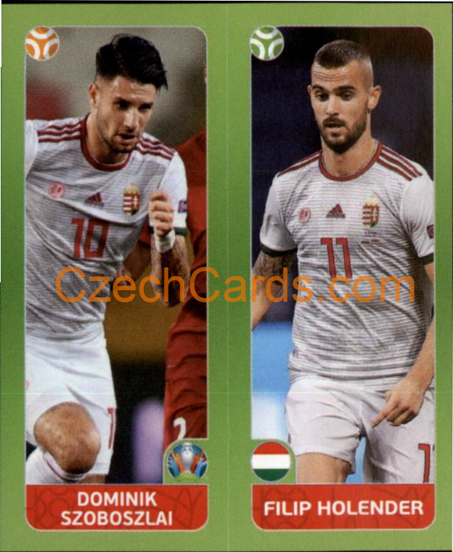 Dominik Szoboszlai / Filip Holender 2020 Panini UEFA EURO sticker orange #650