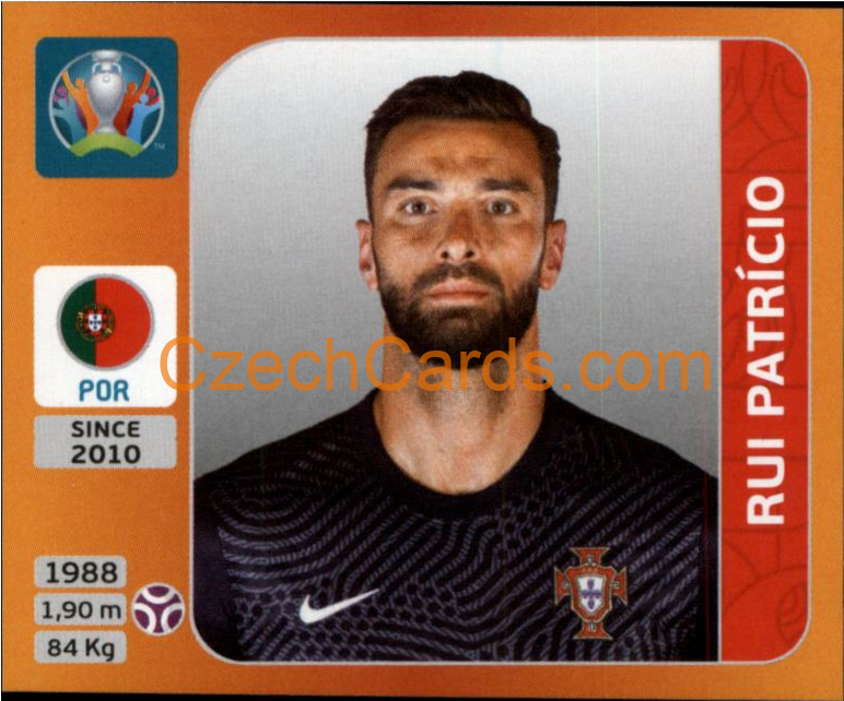 Rui Patrício 2020 Panini UEFA EURO sticker orange #659