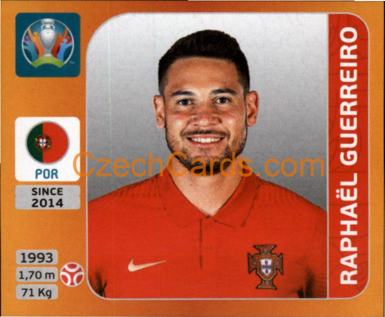 Raphaël Guerreiro 2020 Panini UEFA EURO sticker orange #666