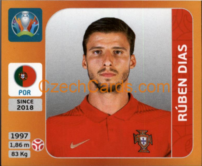 Rúben Dias 2020 Panini UEFA EURO sticker orange #667