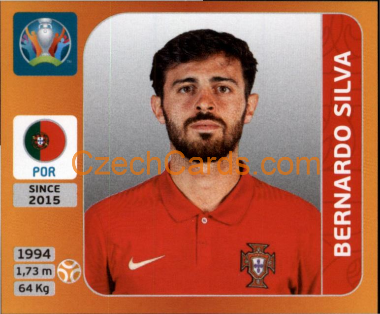 Bernardo Silva 2020 Panini UEFA EURO sticker orange #668