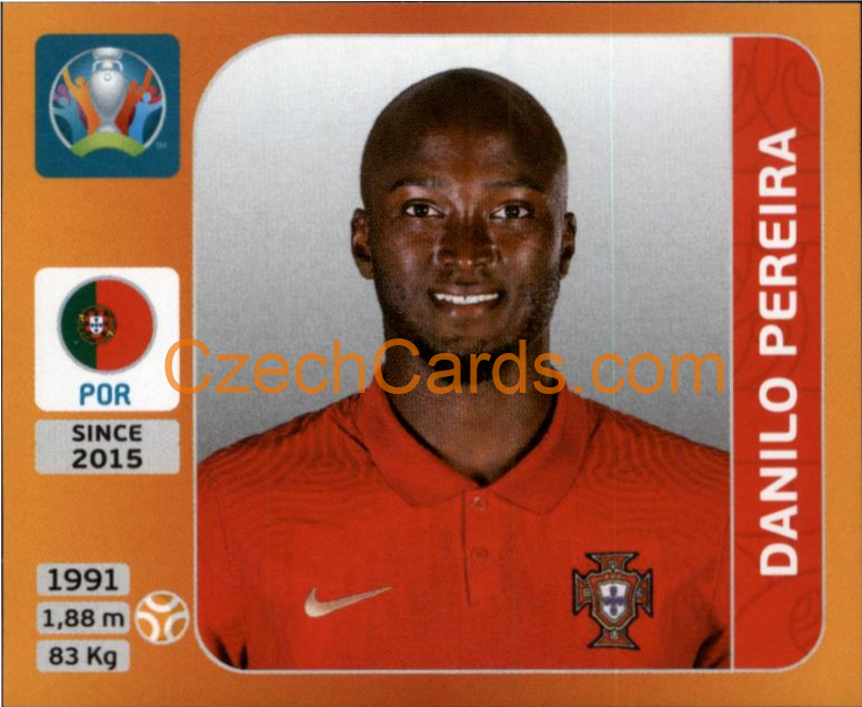 Danilo Pereira 2020 Panini UEFA EURO sticker orange #670