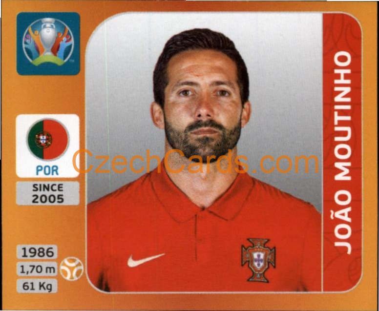 João Moutinho 2020 Panini UEFA EURO sticker orange #671