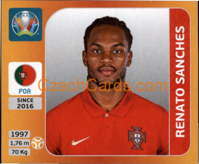 Renato Sanches 2020 Panini UEFA EURO sticker orange #672