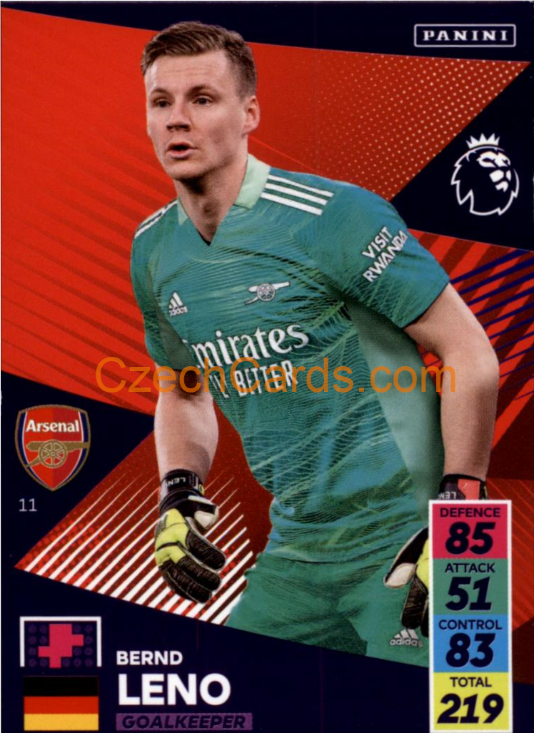 Bernd Leno 2021/22 Panini Adrenalyn EPL #11