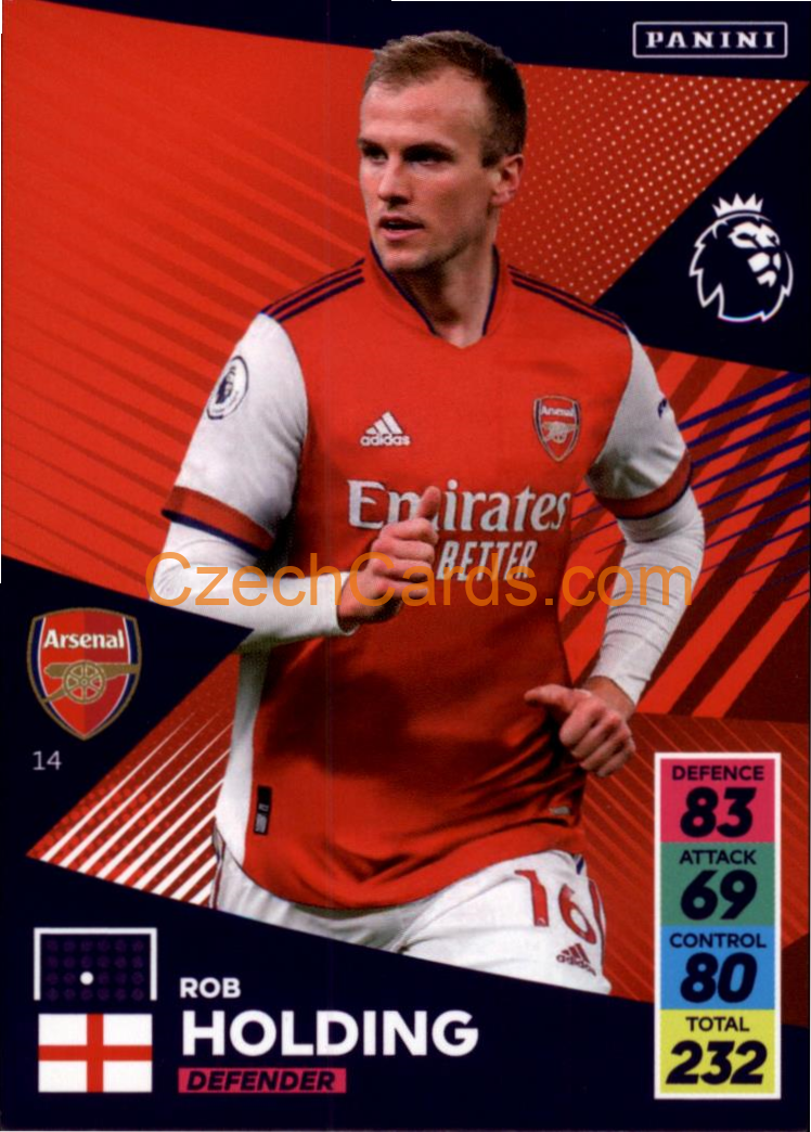Rob Holding 2021/22 Panini Adrenalyn EPL #14