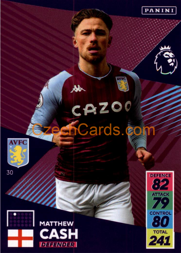 Matty Cash 2021/22 Panini Adrenalyn EPL #30