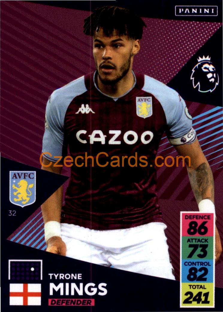 Tyrone Mings 2021/22 Panini Adrenalyn EPL #32