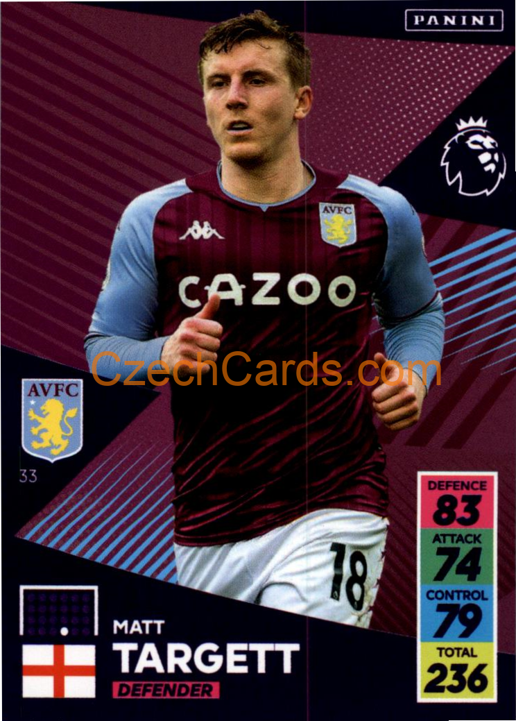 Matt Targett 2021/22 Panini Adrenalyn EPL #33