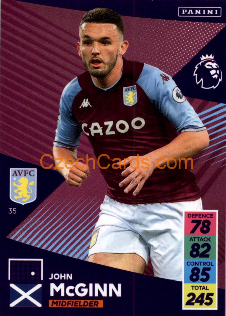 John McGinn 2021/22 Panini Adrenalyn EPL #35