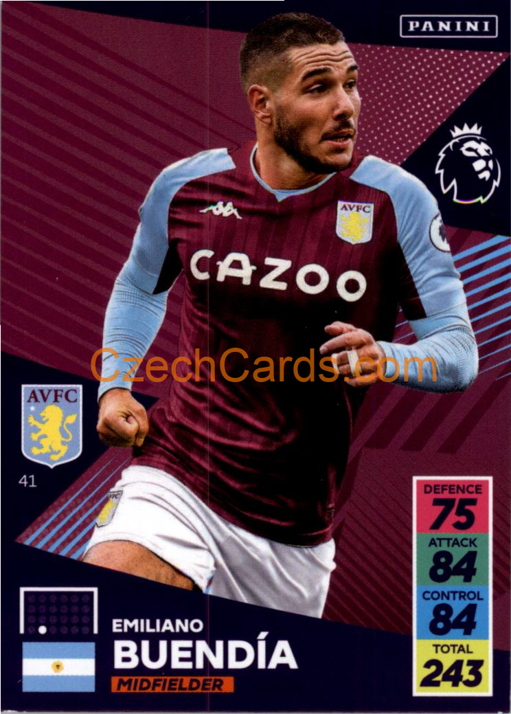 Emiliano Buendía 2021/22 Panini Adrenalyn EPL #41