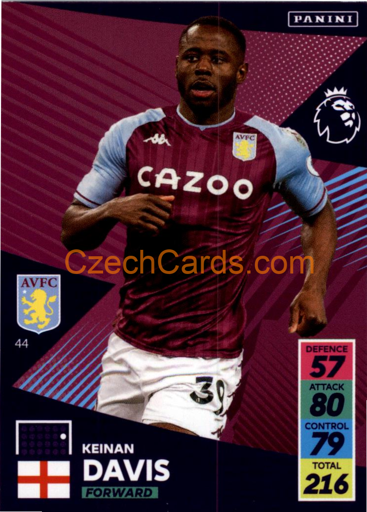 Keinan Davis 2021/22 Panini Adrenalyn EPL #44