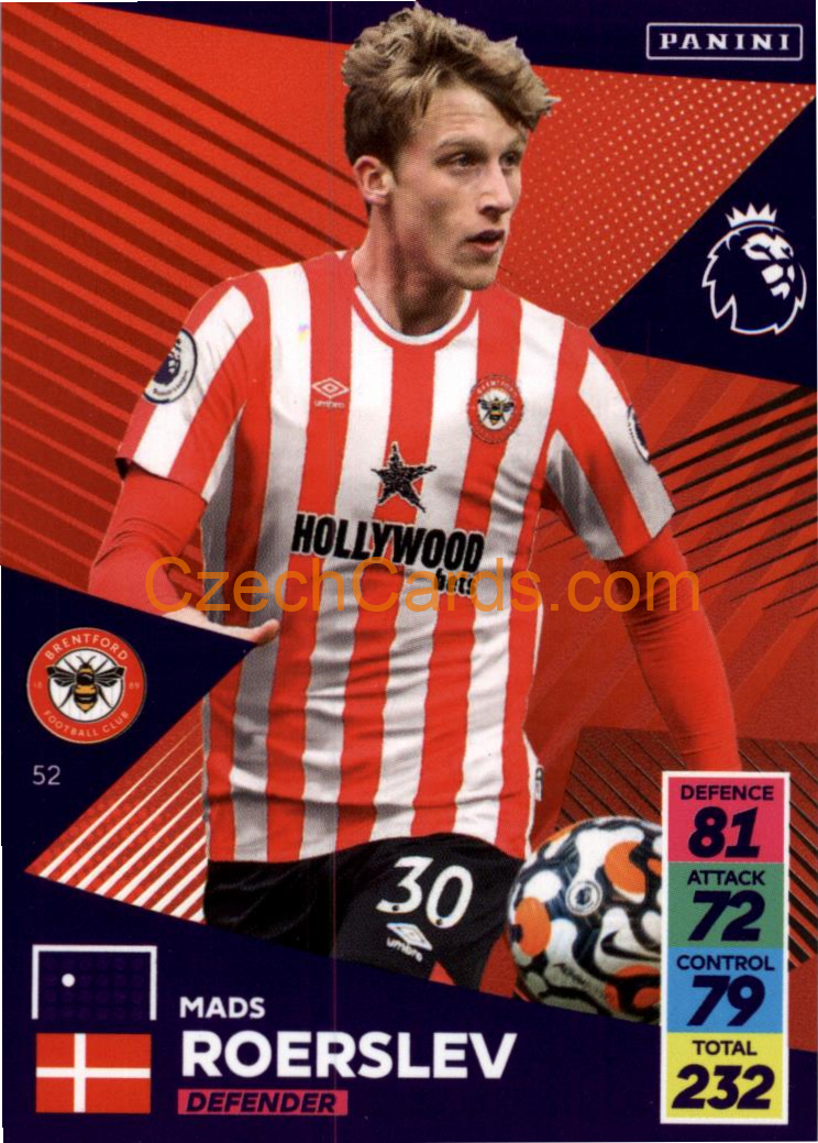 Mads Roerslev 2021/22 Panini Adrenalyn EPL #52