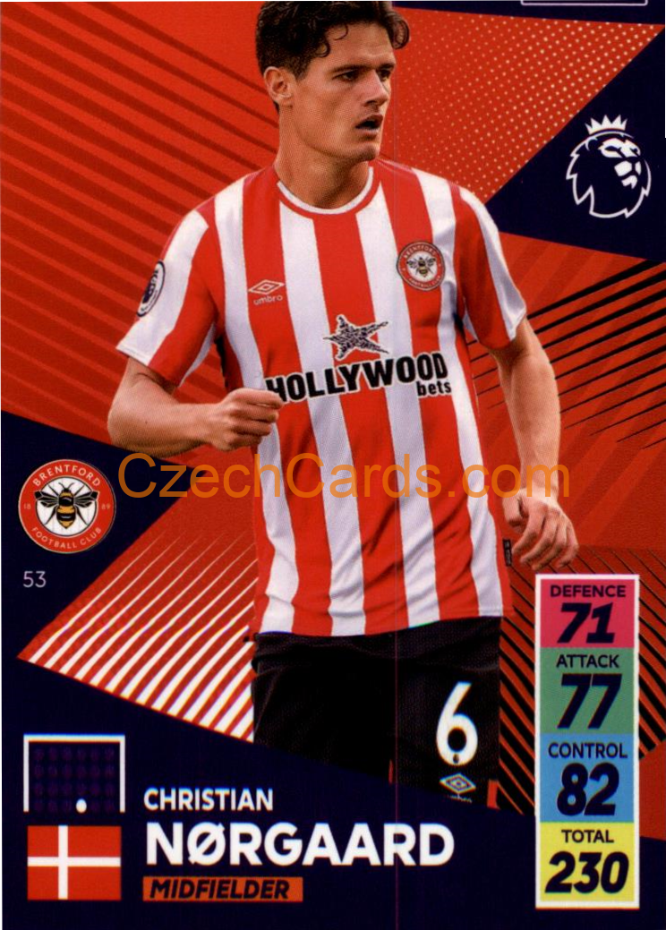 Christian Norgaard 2021/22 Panini Adrenalyn EPL #53