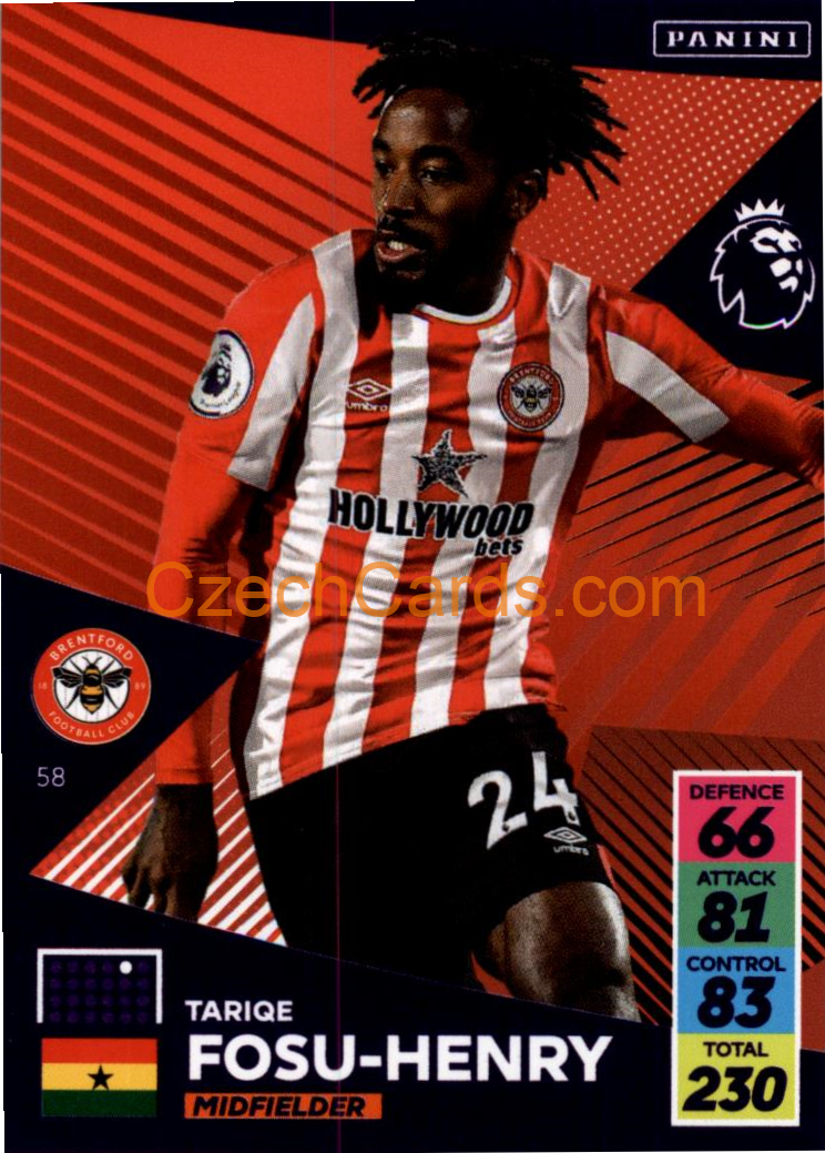 Tariqe Fosu-Henry 2021/22 Panini Adrenalyn EPL #58