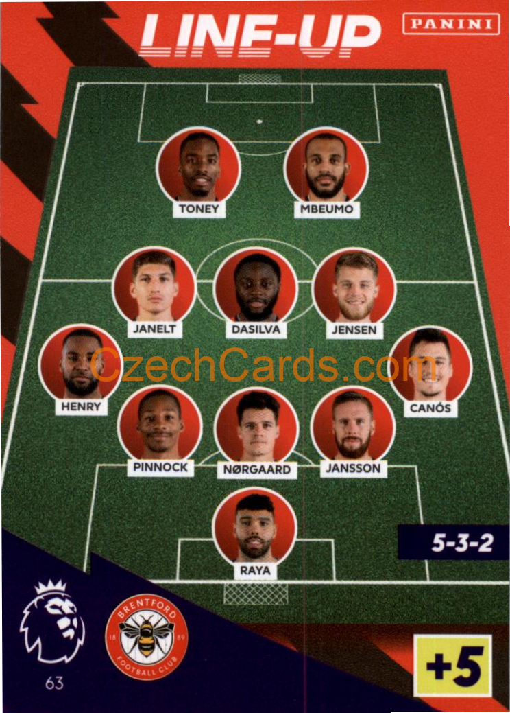 Line-Up 2021/22 Panini Adrenalyn EPL #63