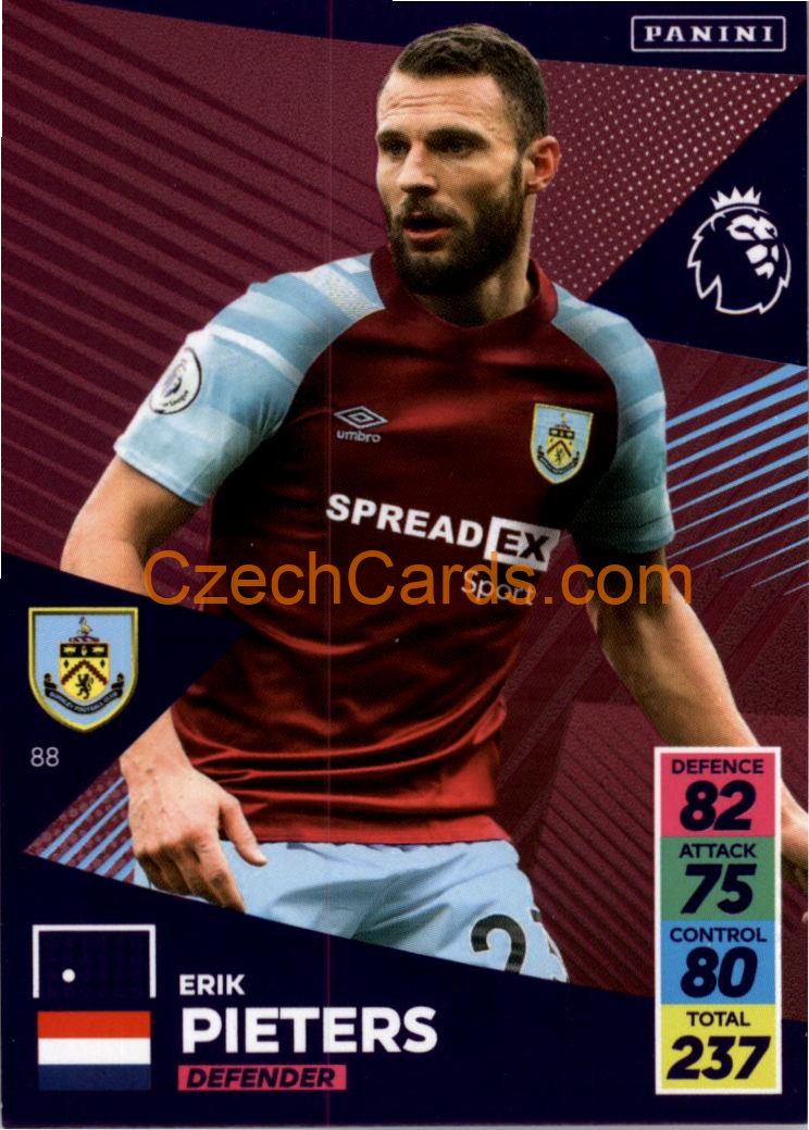 Erik Pieters 2021/22 Panini Adrenalyn EPL #88