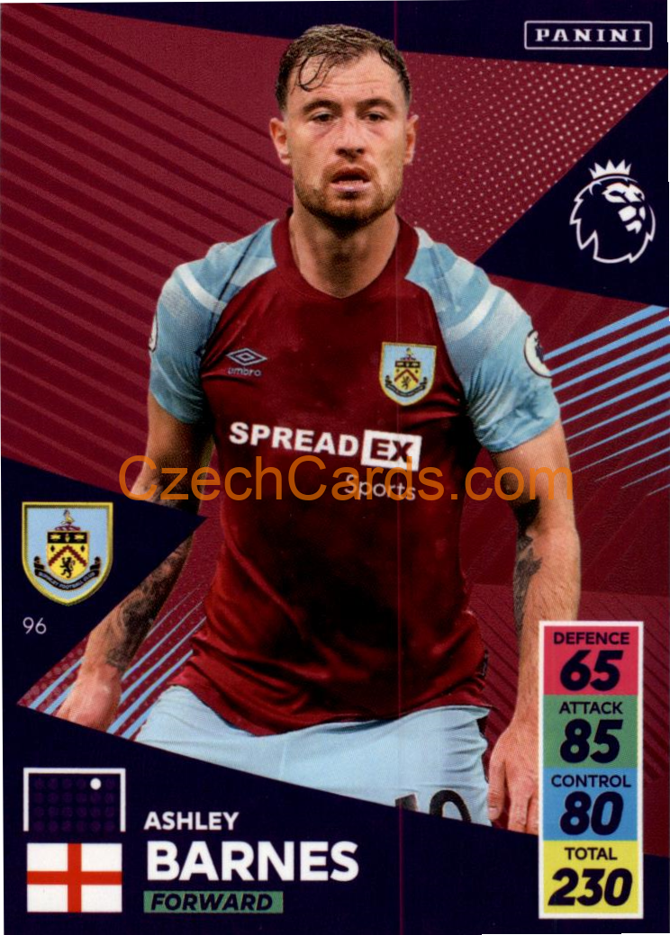 Ashley Barnes 2021/22 Panini Adrenalyn EPL #96