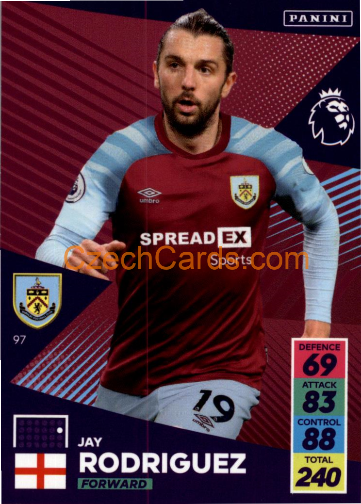 Jay Rodri­guez 2021/22 Panini Adrenalyn EPL #97