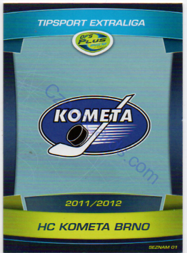 KOMETA BRNO Seznam karet  OFS 2011/12 #S01