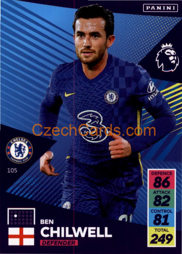 Ben Chilwell 2021/22 Panini Adrenalyn EPL #105
