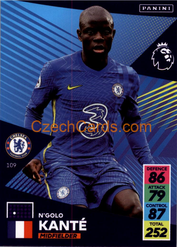 N'Golo Kante 2021/22 Panini Adrenalyn EPL #109