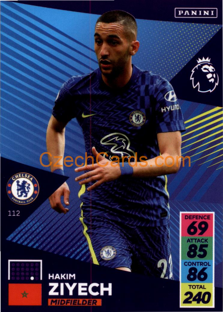 Hakim Ziyech 2021/22 Panini Adrenalyn EPL #112