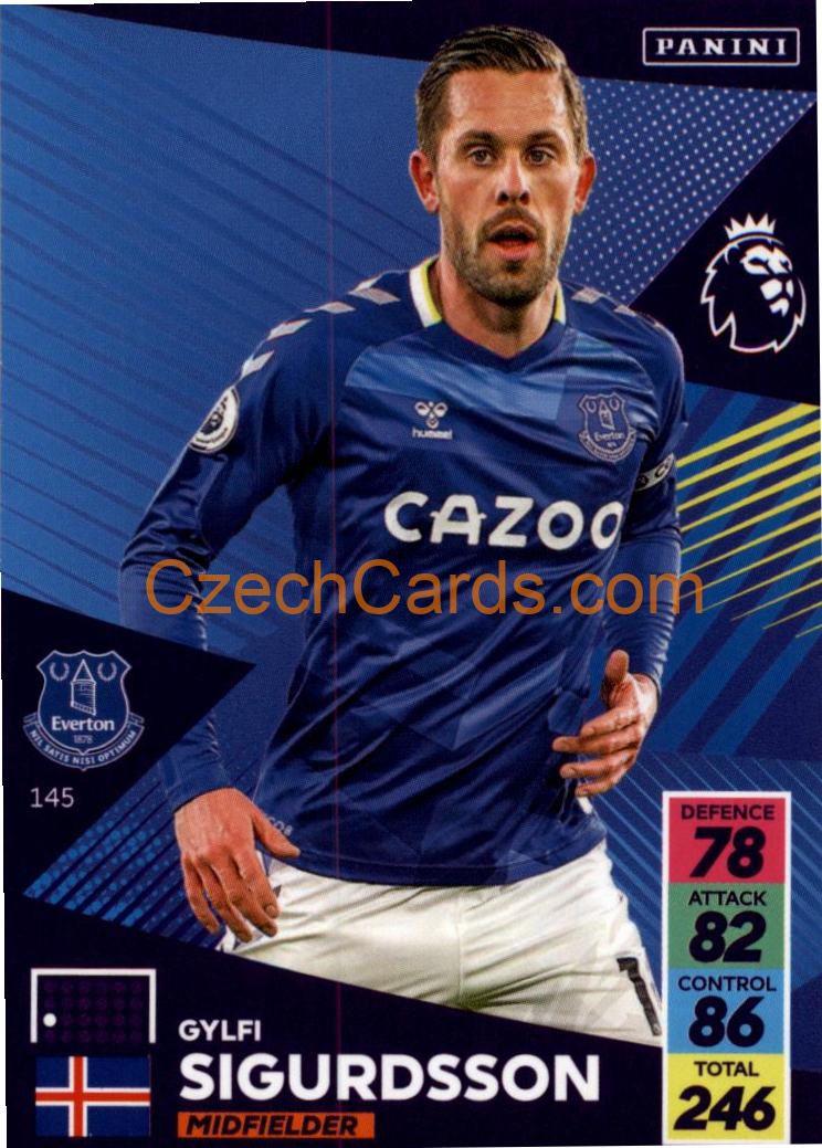 Gylfi Sigurdsson 2021/22 Panini Adrenalyn EPL #145
