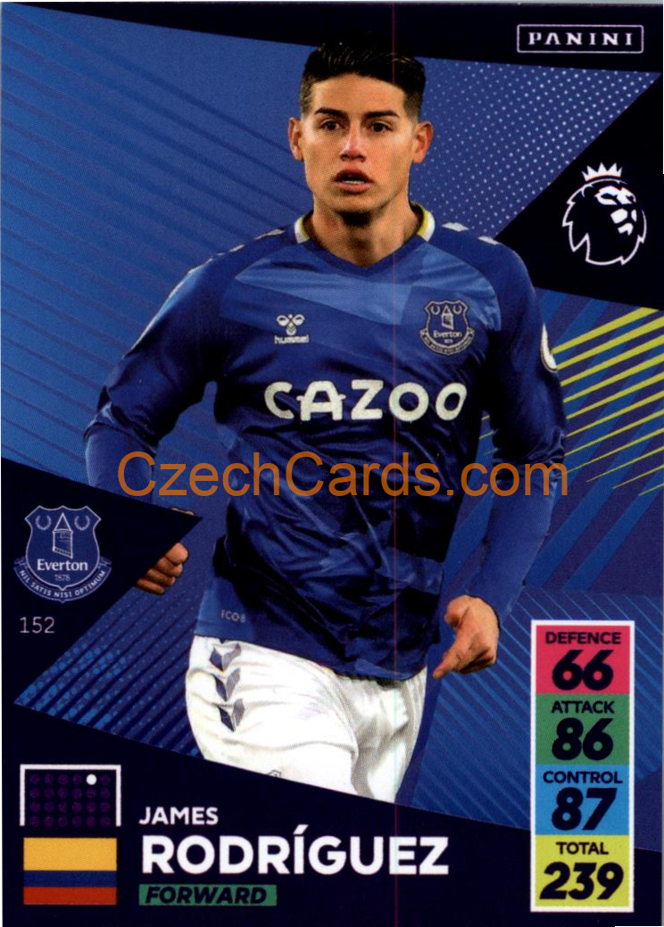James Rodríguez 2021/22 Panini Adrenalyn EPL #152