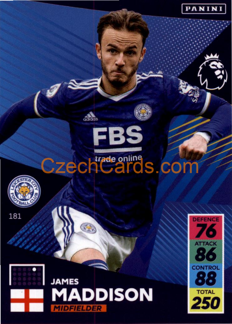 James Maddison 2021/22 Panini Adrenalyn EPL #181