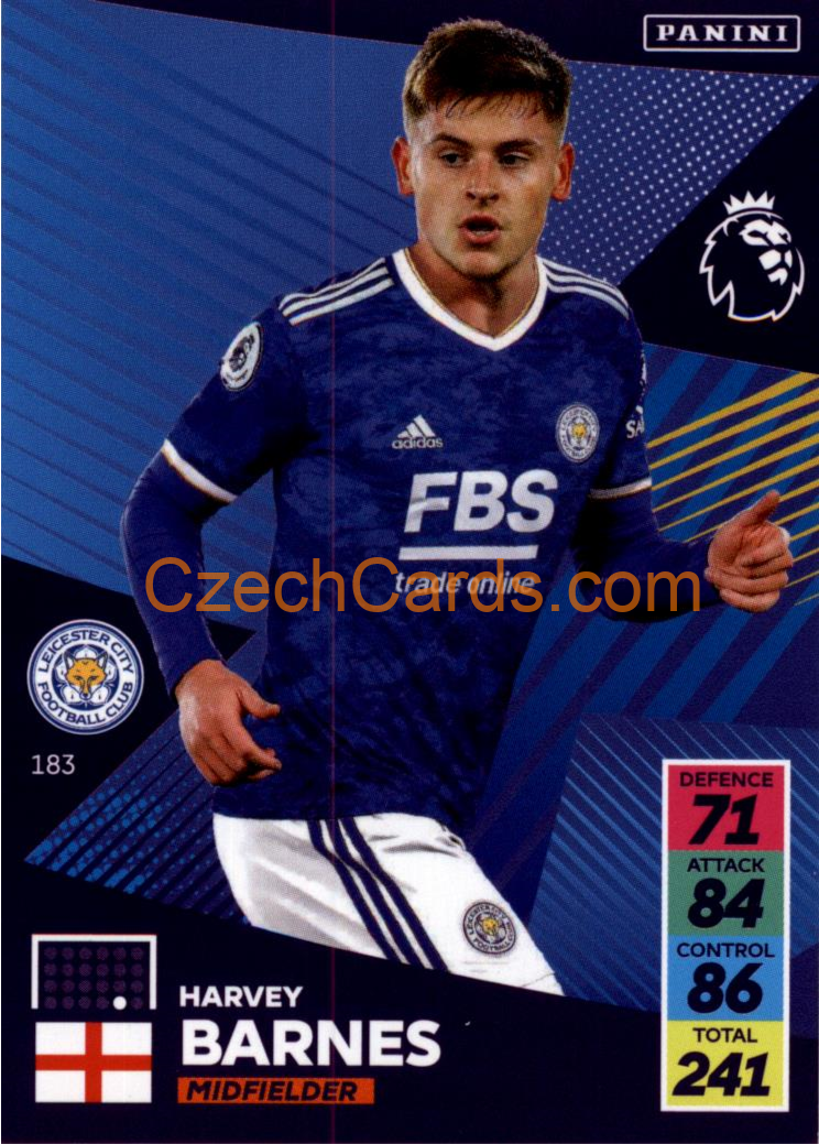 Harvey Barnes 2021/22 Panini Adrenalyn EPL #183