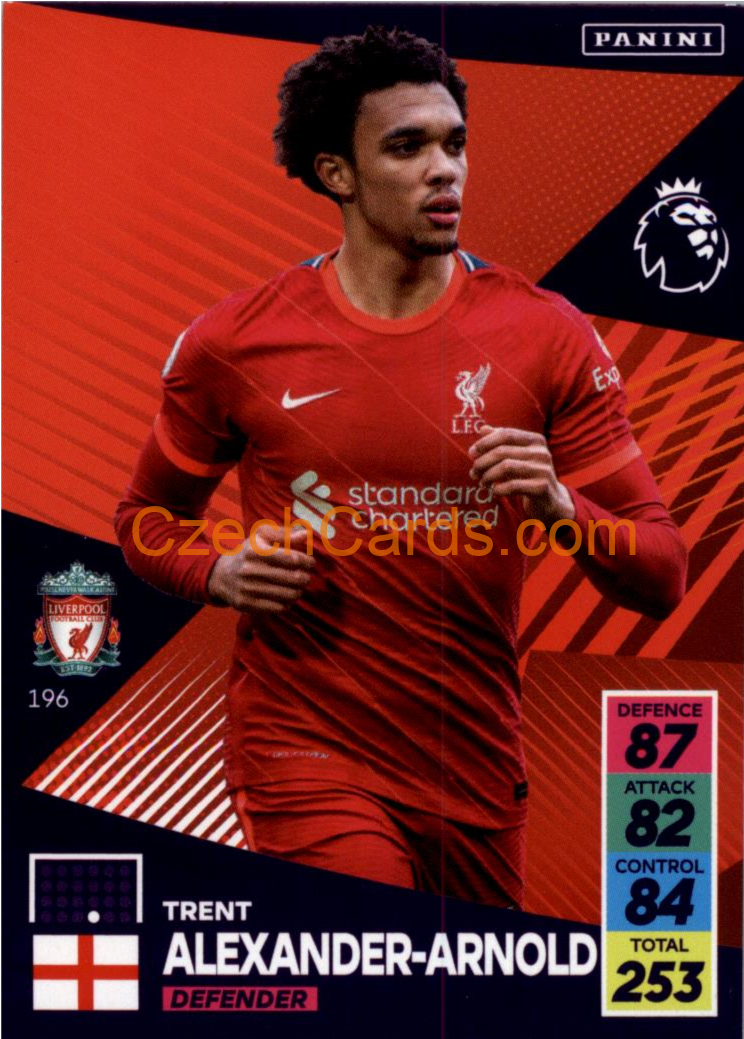 Trent Alexander-Arnold 2021/22 Panini Adrenalyn EPL #196