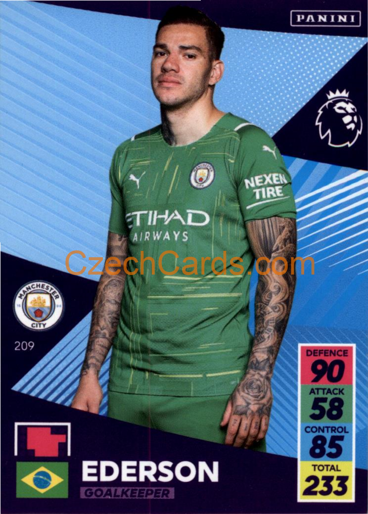 Ederson 2021/22 Panini Adrenalyn EPL #209
