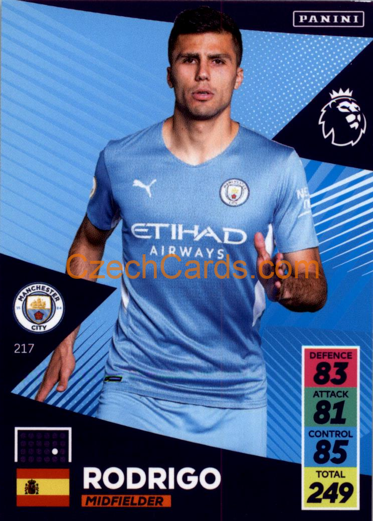 Rodrigo 2021/22 Panini Adrenalyn EPL #217