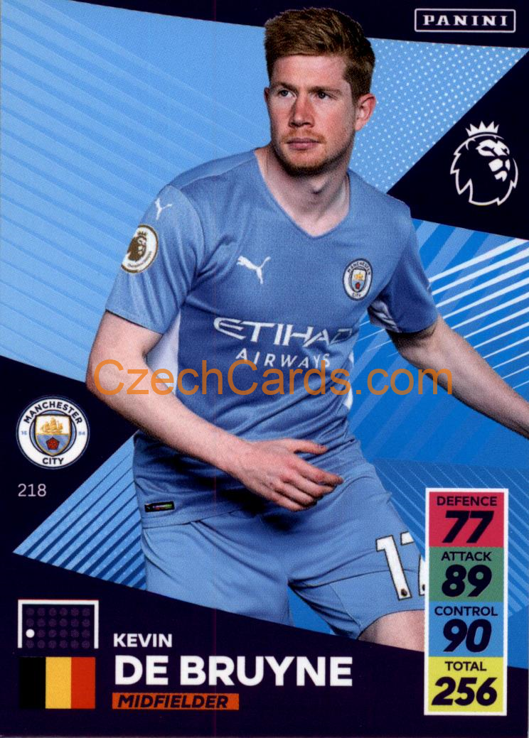 Kevin De Bruyne 2021/22 Panini Adrenalyn EPL #218
