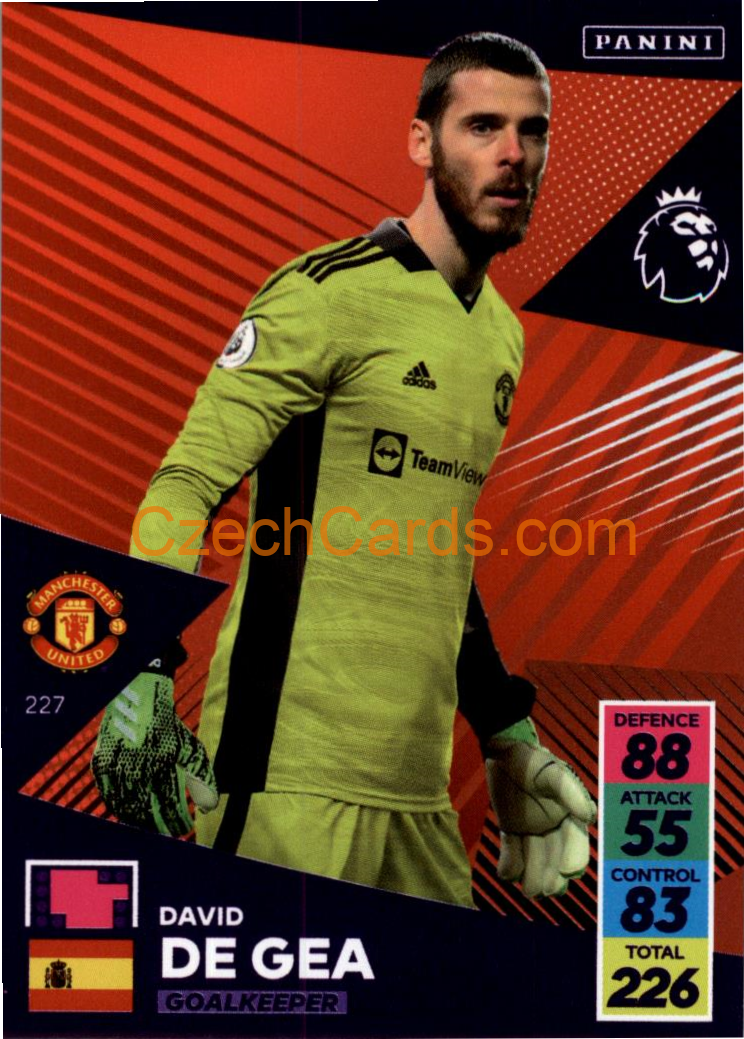 David de Gea 2021/22 Panini Adrenalyn EPL #227