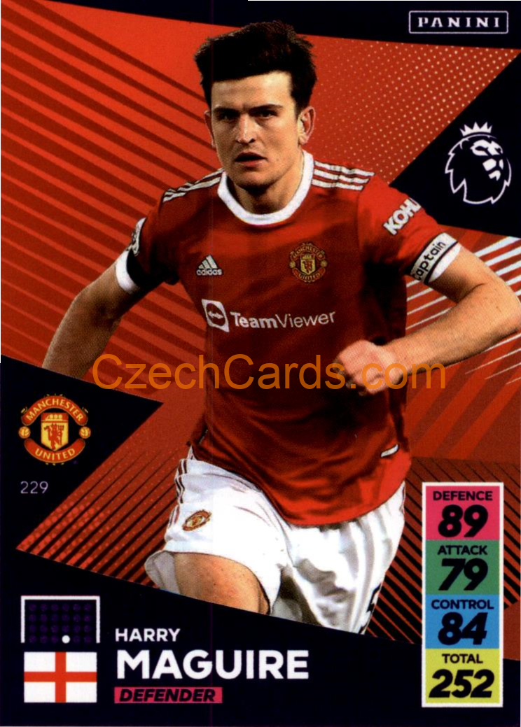 Harry Maguire 2021/22 Panini Adrenalyn EPL #229