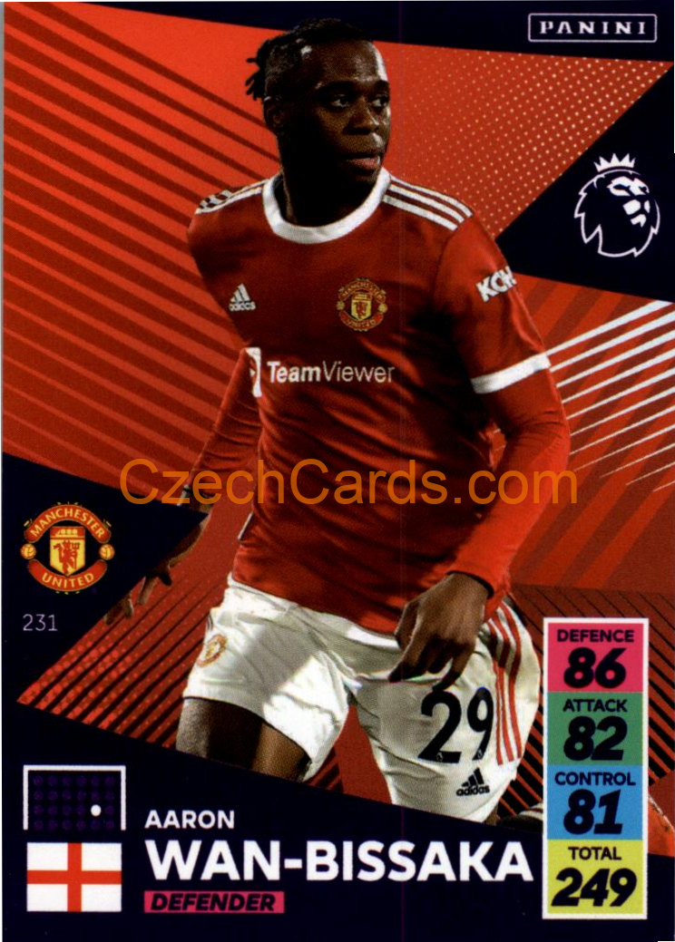 Aaron Wan-Bissaka 2021/22 Panini Adrenalyn EPL #231