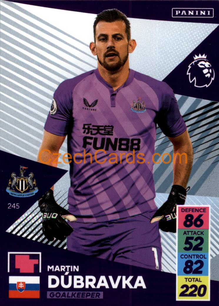 Martin Dúbravka 2021/22 Panini Adrenalyn EPL #245