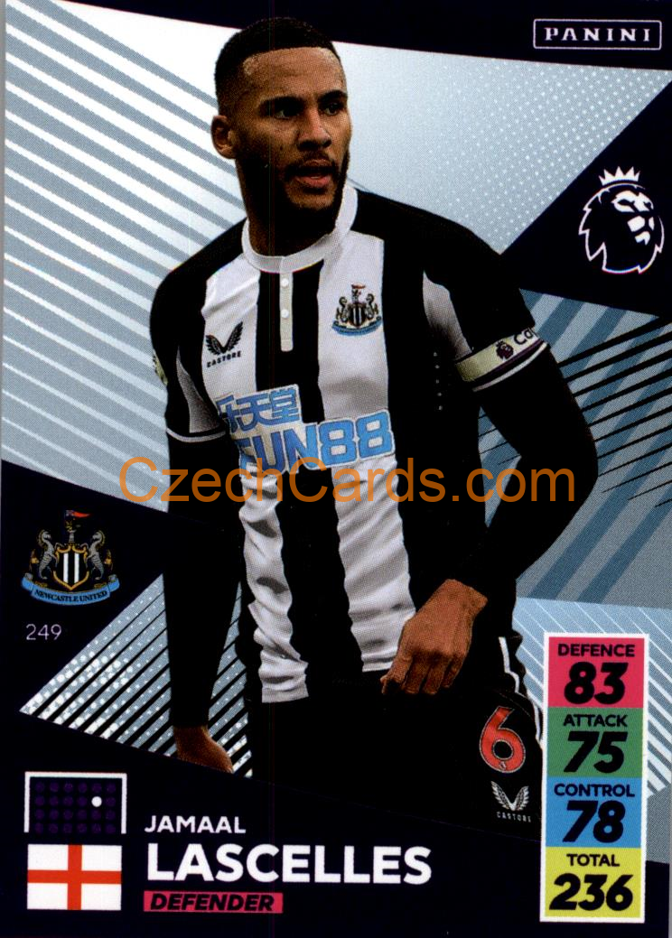 Jamaal Lascelles 2021/22 Panini Adrenalyn EPL #249