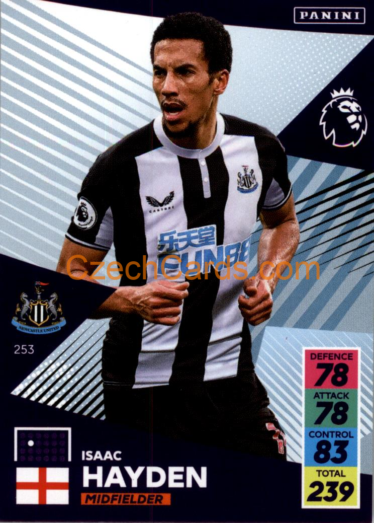 Isaac Hayden 2021/22 Panini Adrenalyn EPL #253
