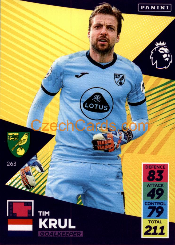 Tim Krul 2021/22 Panini Adrenalyn EPL #263