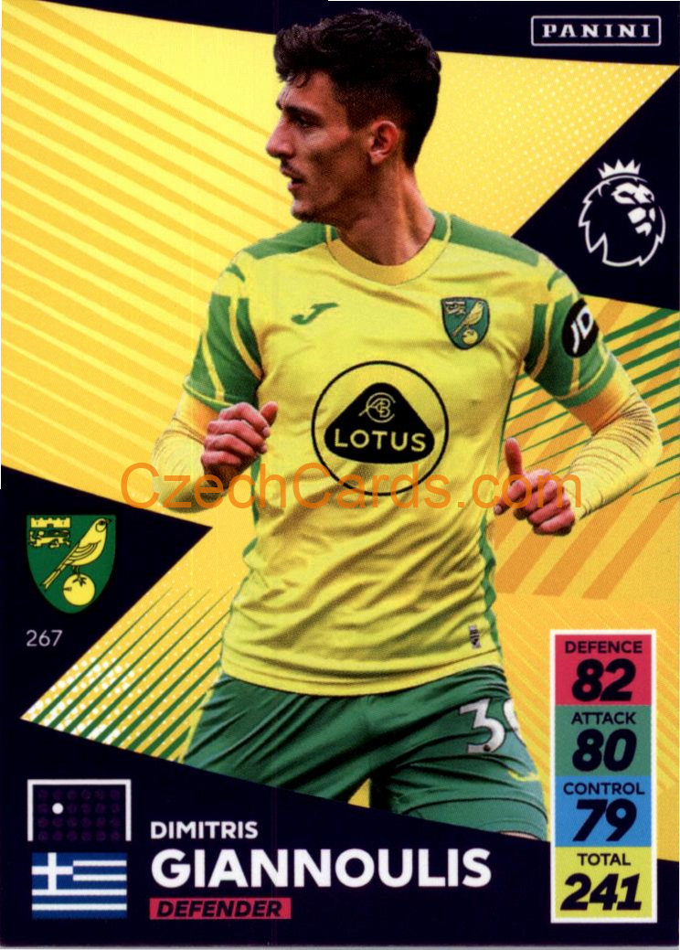 Dimitris Giannoulis 2021/22 Panini Adrenalyn EPL #267