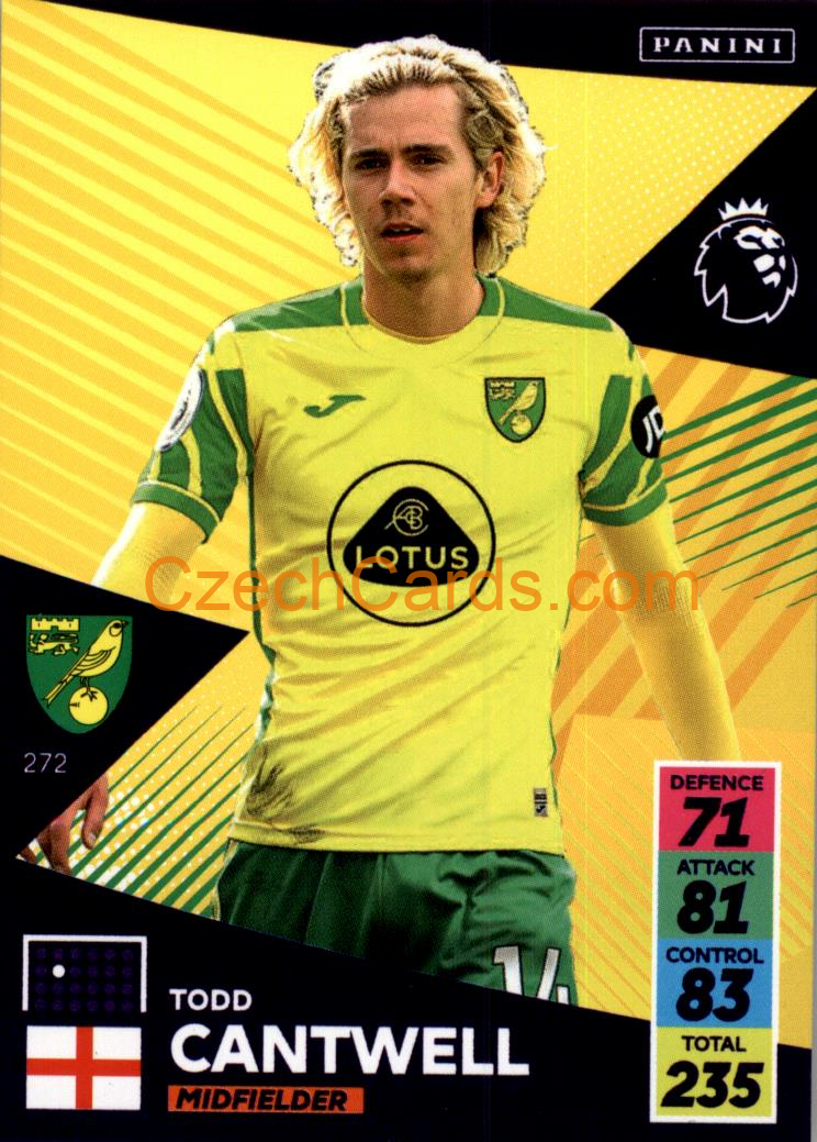 Todd Cantwell 2021/22 Panini Adrenalyn EPL #272