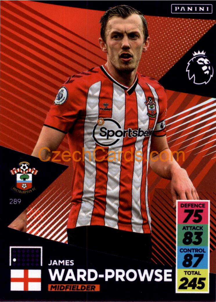 James Ward-Prowse 2021/22 Panini Adrenalyn EPL #289