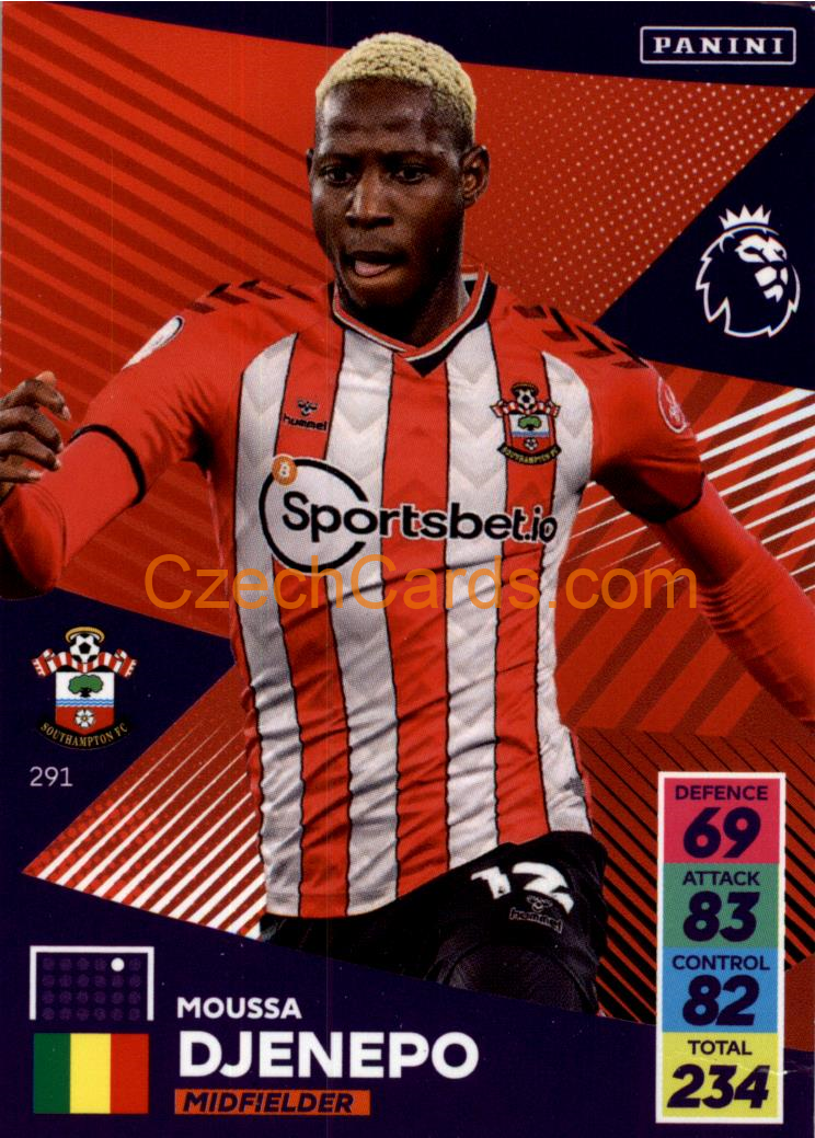 Moussa Djenepo 2021/22 Panini Adrenalyn EPL #291